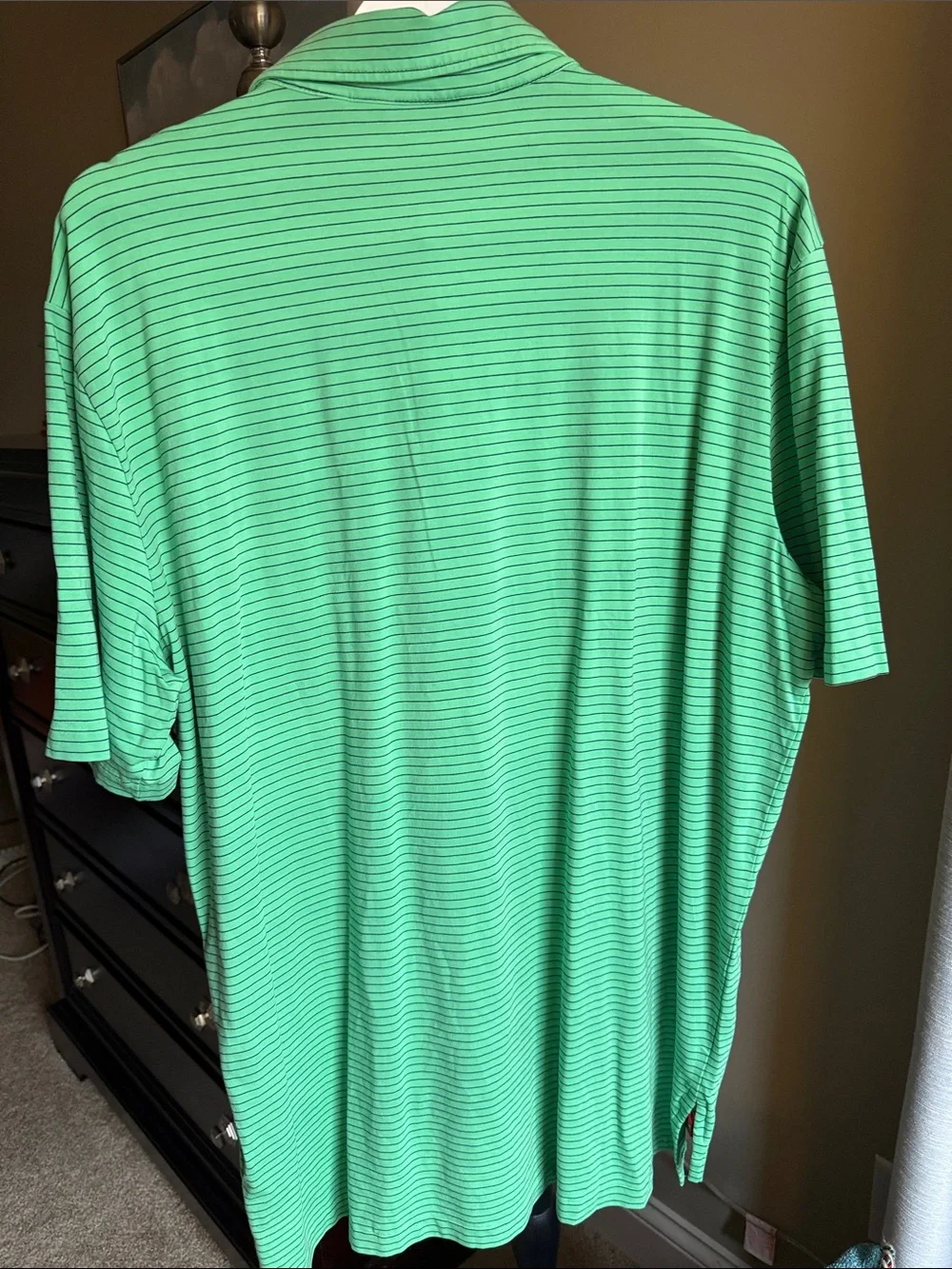 Polo Golf by Ralph Lauren Mint Green Thin-Striped Pocket Polo
